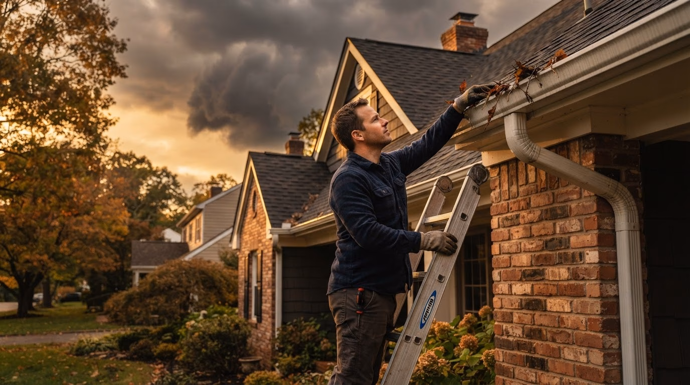 Storm clouds over a Jersey Shore home before hurricane season