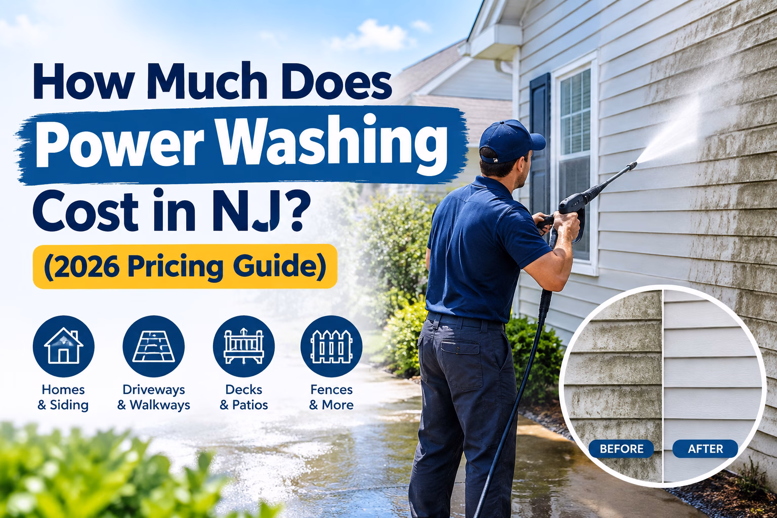 How Much Does Power Washing Cost in NJ? (2026 Pricing Guide)
