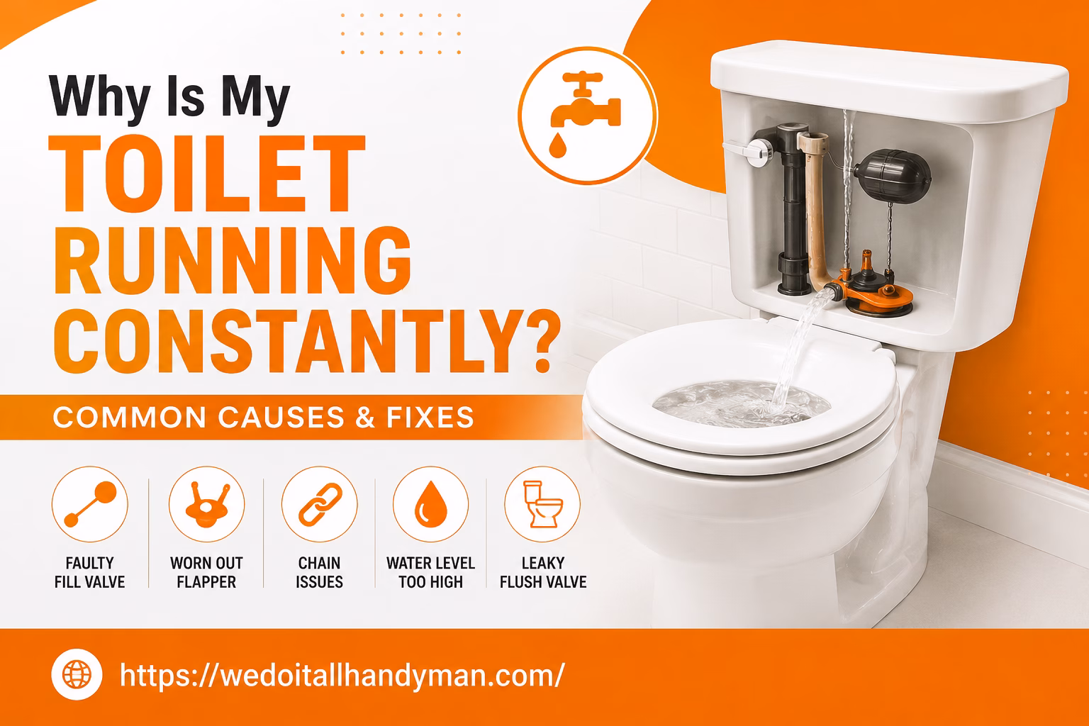 Why Is My Toilet Running Constantly? Common Causes & Fixes.